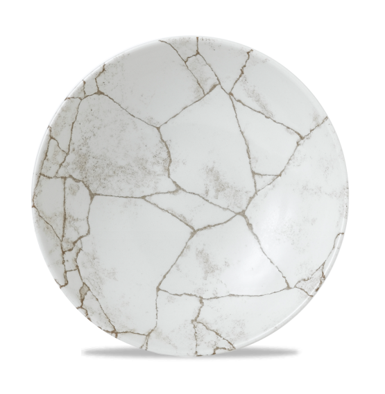Kintsugi Agate Grey Coupe Bowl
